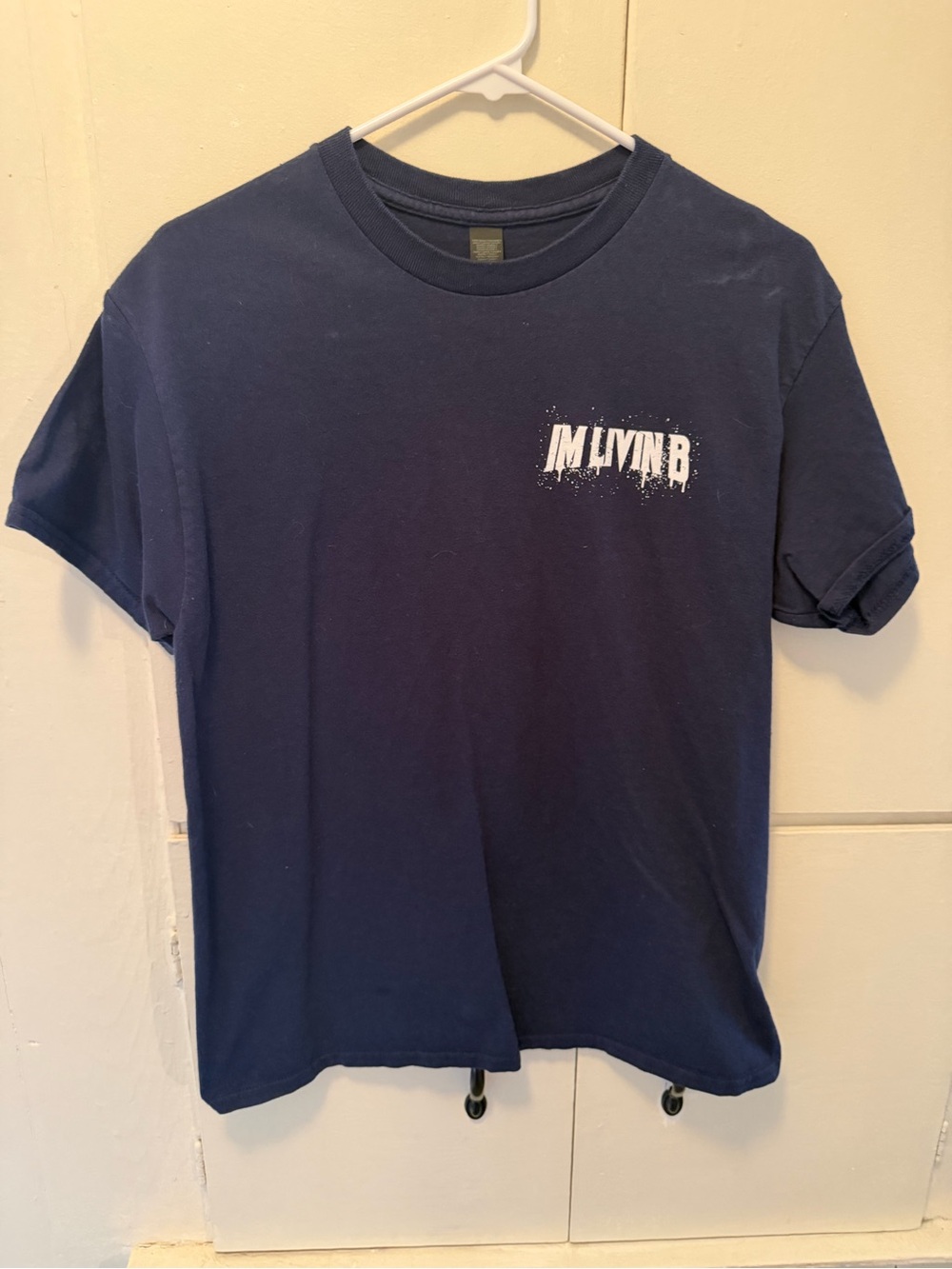 Men's Navy Graphic Short Sleeve Tee -